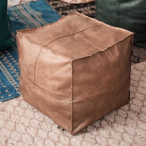 Pouf Jardin Carré Marocain Luxe