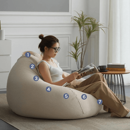 Pouf Poire Ergonomique 100% Coton