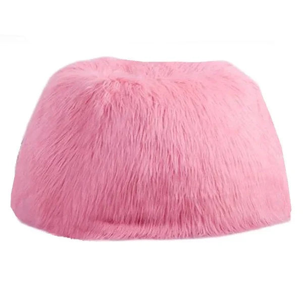 Pouf Poire en Fausse Fourrure