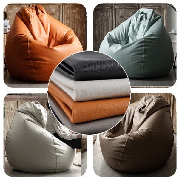 Pouf Poire Paresseux Luxe en Simili Cuir