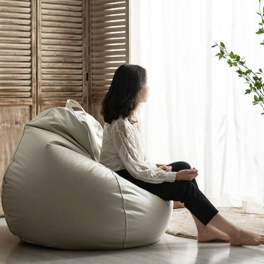 Pouf Poire Paresseux Luxe en Simili Cuir