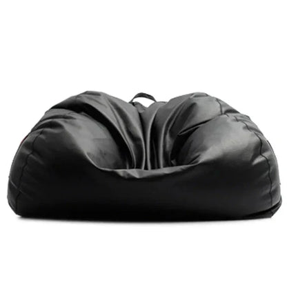 Pouf Poire Simili Cuir Noir