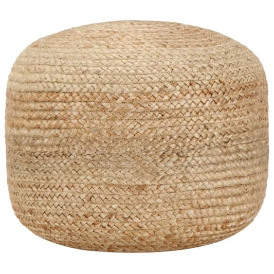 Pouf Rond en Jute Tressé