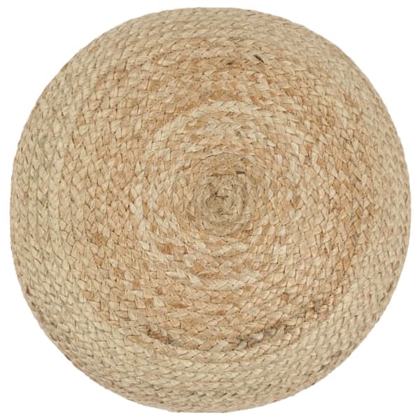 Pouf Rond en Jute Tressé