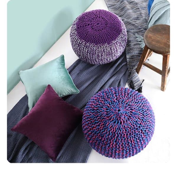 Pouf Rond Tressé