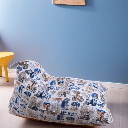 Pouf Triangle Enfant Motif Paris