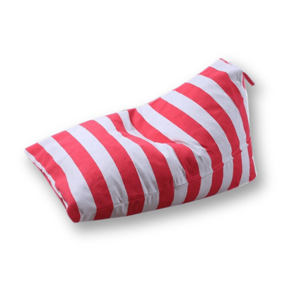 Pouf Triangle Enfant Rayure Rouge